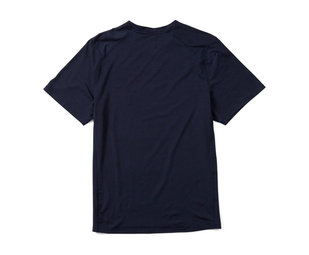 Manga Curta Homem - Merrell Tencel™ Tee - Azul Marinho - ZAX192583